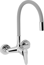 Novaservis Dřezová baterie s elastickým ramenem 150mm, stříbrošedá-chr. 94480,0S