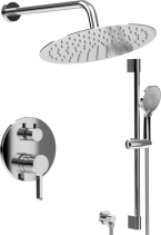 Sapho ICONIC podomítkový sprchový set s pákovou baterií, 2 výstupy, posuvný držák sprchy, chrom AF042-02
