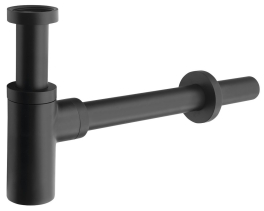 Sapho Umyvadlový sifon 5/4", odpad 32mm, kulatý, černá mat SI515