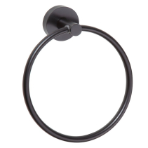 Sapho X-ROUND BLACK držák ručníků kruh, černá mat XR411B