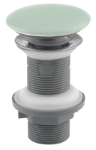 Isvea Umyvadlová výpust 5/4“, click-clack, keramická zátka, 20-70mm, zelená mint 38TP0168I
