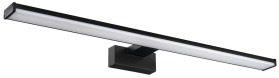 Sapho CHICAGO XL LED svítidlo, 600x120mm, 12W, 230V, IP44, plast, černá mat AU470