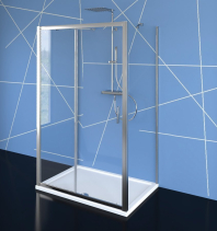 Polysan EASY LINE třístěnný sprchový kout 1100x700mm, L/P varianta, čiré sklo EL1115EL3115EL3115