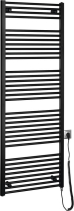 Aqualine DIRECT-E elektrické otopné těleso rovné 600x1680 mm, 800 W, černá ILE66TB