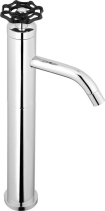 Sapho INDUSTRY stojánková umyvadlová baterie vysoká, výška 332 mm, chrom/černá 5102LTT
