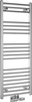 Aqualine ALYA otopné těleso rovné 400x1188mm, středové připojení, chrom LLS308