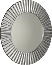 Sapho PRIDE kulaté zrcadlo v rámu ø 90cm, stříbrná PD902