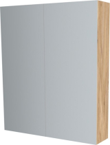 Mereo Koupelnová skříňka zrcadlová 60 cm, galerka, 2 x dvířka, Multidecor, Jasan horský CN798G62JASH
