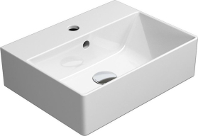 GSI KUBE X keramické umyvadlo 45x35cm, broušená spodní hrana, bílá mat 94859109