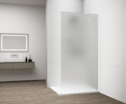 Polysan ESCA WHITE MATT jednodílná sprchová zástěna k instalaci ke stěně, matné sklo, 1400 mm ES1114-03