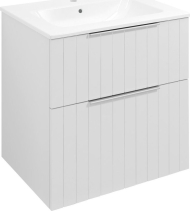 Sapho CIRASA umyvadlová skříňka 59, 2x64x46cm, bílá mat strip CR601-3131S