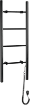 Sapho KARBO elektrický sušák ručníků, kulatý, 400x1120mm, 87 W, černá mat KB904