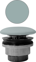 GSI GSI umyvadlová výpust 5/4“, neuzavíratelná, keramická zátka, 5-65mm, ghiaccio mat PVC15