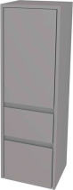 Mereo Opto koupelnová skříňka vysoká 125 cm, levé otevírání, Multidecor, Šedý Supermat CN995LSEDA
