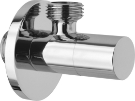 Sapho Rohový ventil kulatý, 1/2"x 3/8", chrom SL011