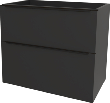 Mereo Mailo, koupelnová skříňka 81 cm, černé madlo, Multidecor, Černá Supermat CN591SBCIPM
