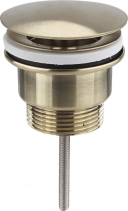 Sapho Umyvadlová výpust 5/4“, neuzavíratelná, velká zátka, 10-55mm, zlato mat 542.742.5GB