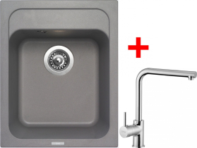 Granitový dřez Sinks CLASSIC 400 Titanium+ELKA CL40072ELCL