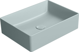 GSI KUBE X keramické umyvadlo na desku, 50x37cm, ghiaccio mat 942915