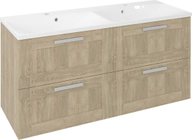 Sapho AMIA dvojumyvadlová skříňka 119x60x45cm, dub Texas AM120-2020