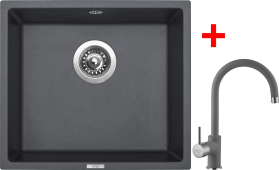 Granitový dřez Sinks FRAME 457 Titanium + Vitalia GR G7972