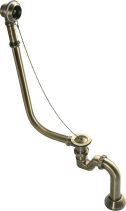 Polysan RETRO vanová souprava pro vnější instalaci, řetízek, včetně sifonu, bronz 71690