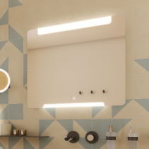 Nimco OBDELNÍKOVÁ - OBLÉ ROHY LED zrcadlo 900x700 s dotykovým senzorem ZP 22019V