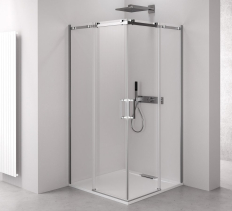 Polysan THRON SQUARE obdélníkový sprchový kout 1000x800mm, hranaté pojezdy, rohový vstup TL2080-5002