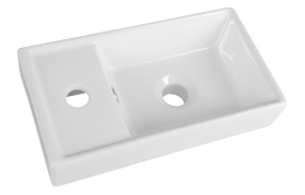 Aqualine Keramické umývátko, nábytkové, 40x22 cm, bílá DD4022