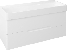 Sapho MEDIENA umyvadlová skříňka 117x51x48, 5cm, bílá mat/bílá mat MD120