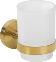 Sapho X-ROUND GOLD sklenka, mléčné sklo, zlato mat XR903GB