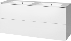 Mereo Aira, koupelnová skříňka s keramickým umyvadlem 121 cm, bílá CN713