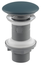 Isvea Umyvadlová výpust 5/4“, click-clack, keramická zátka, 20-70mm, zelená petrol 38TP0181I