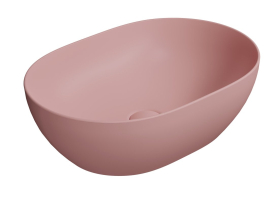 GSI PURA keramické umyvadlo na desku, 50x35cm, blush mat 886024