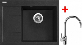 Granitový dřez Sinks RIM 650 P Granblack + Vitalia G3030
