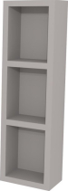 Mereo Aira, koupelnová skříňka 20 cm, horní, policová, Multidecor, Arktická šedá CN796SARS1