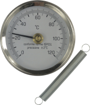 Klum Bimetalový teploměr příložný DN 63, 0 - 120 °C PR3056