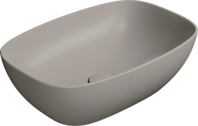 GSI NUBES keramické umyvadlo na desku 50x35cm, tortora mat 978405