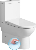 JALTA WC kombi s funkcí bidetu Clean Star,  Rimless, spodní/zadní odpad, bílá LB402-1