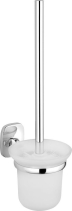 Aqualine RUMBA WC štětka závěsná, mléčné sklo, chrom RB108