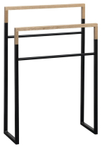 Sapho SKA stojan na ručníky 550x800x200mm, černá mat/dub SKA308
