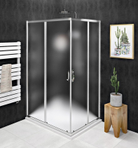 Gelco SIGMA SIMPLY obdélníkový sprchový kout 900x800 mm, L/P varianta, rohový vstup, sklo Brick GS2490GS2480