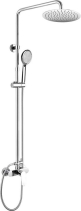 Mereo Viana sprchová baterie s talířovou kulatou slim sprchou, nerez CBE60104SC