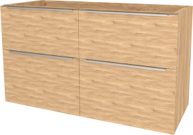 Mereo Mailo, koupelnová skříňka 121 cm, chrom madlo, Multidecor, Jasan horský CN593SJASH