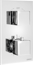 Sapho LATUS podomítková sprchová termostatická baterie, box, 2 výstupy, chrom 1102-62