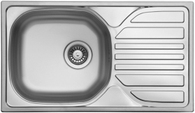 Nerezový dřez Sinks COMPACT 760 V 0,5mm matný STSCMM7604355V
