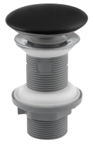 Isvea Umyvadlová výpust 5/4“, click-clack, keramická zátka, 20-70mm, černá mat 38TP0163I