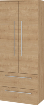 Mereo Bino, koupelnová skříňka vysoká, dvojitá 163 cm, dub Arlington CN629