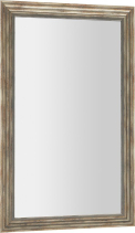 Sapho DEGAS zrcadlo v dřevěném rámu 61, 6x101, 6cm, černá/starobronz NL731