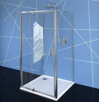 Polysan EASY LINE třístěnný sprchový kout 800-900x900mm, pivot dveře, L/P varianta, čiré sklo EL1615EL3315EL3315